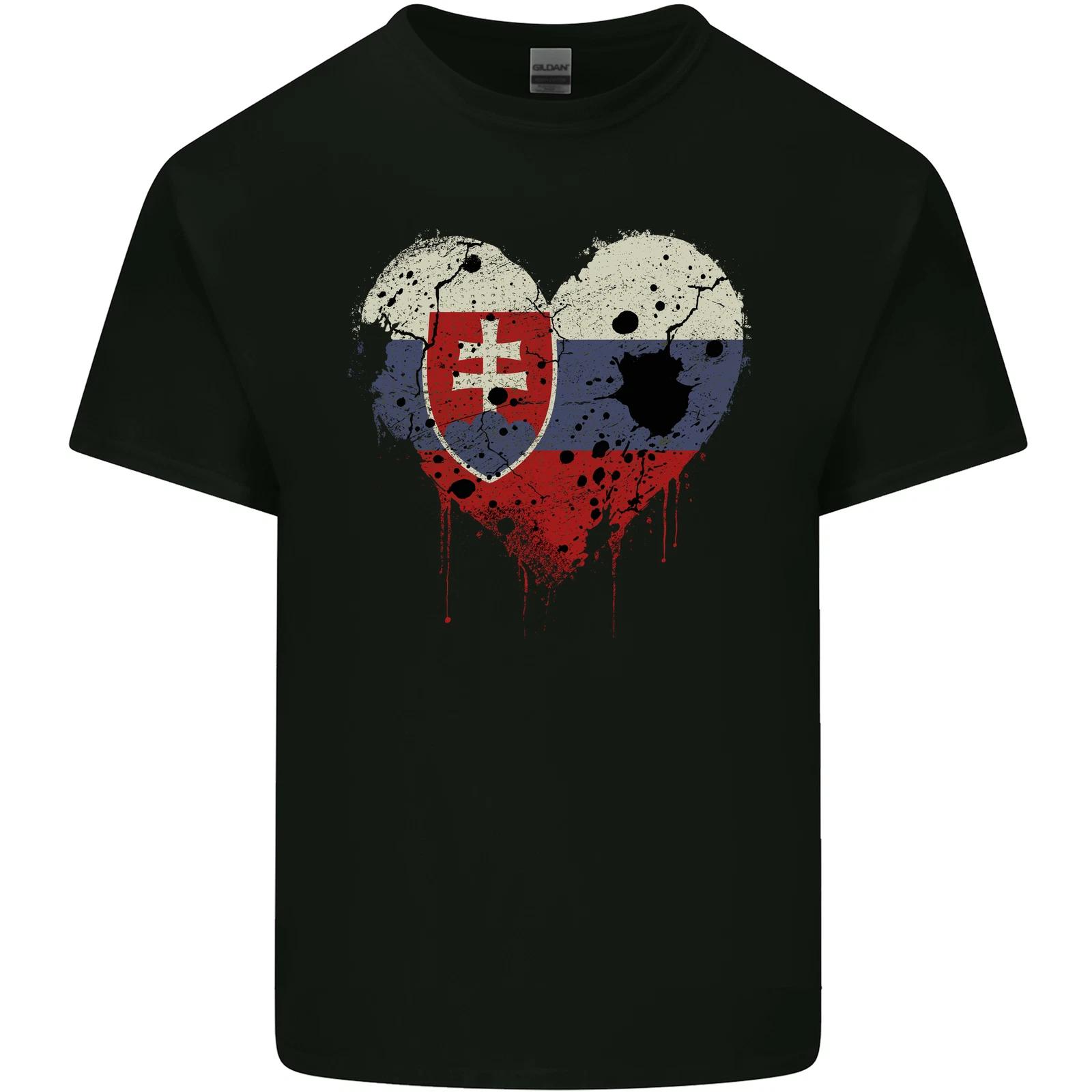 Love Slovakia Flag Slovakia Day Football Kids T-Shirt Childrens S