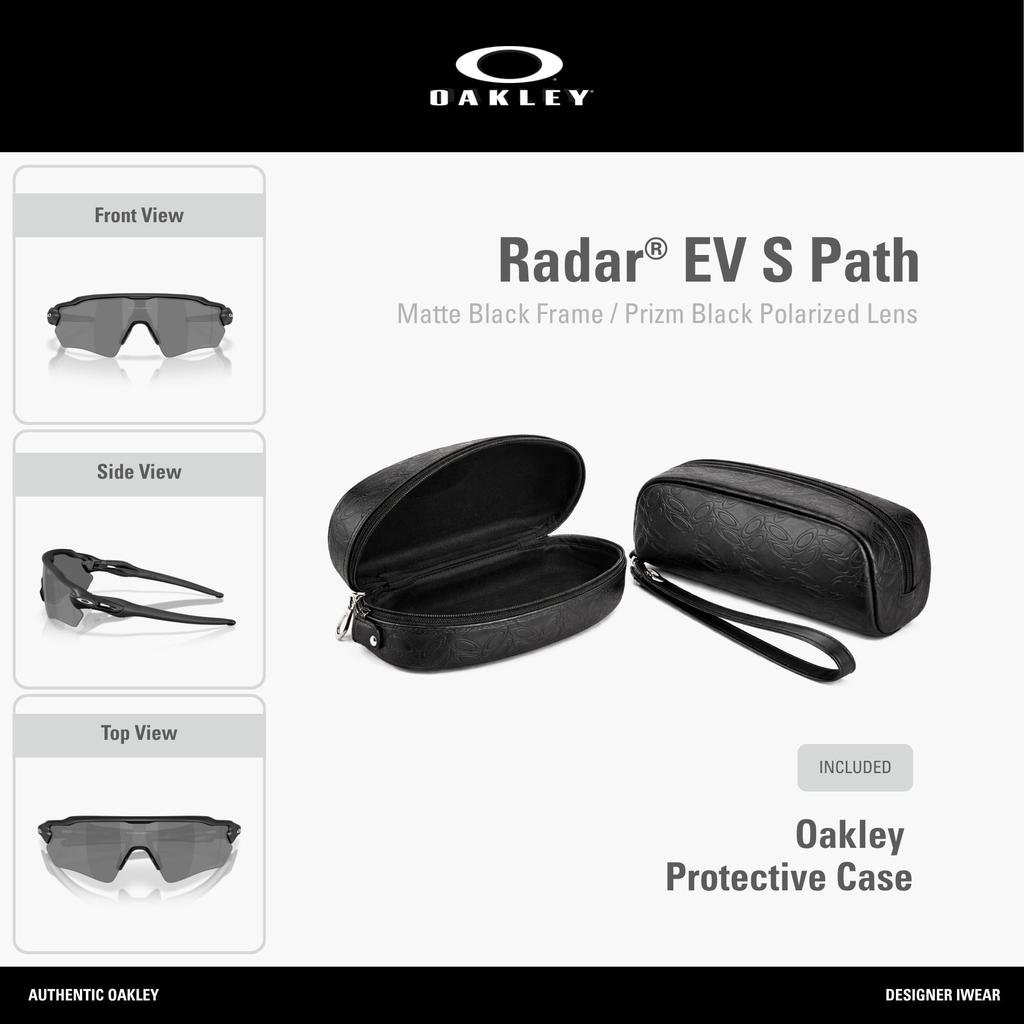 Oakley OO9510 131 RADAR EV S PATH Polarized Sunglasses - Matte Black / Prizm Black Polarized