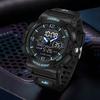 Man Dual Display Quartz Watch for Kids Waterproof Sport Children Anti-Shock Boy Digital Wristwatches+Gift Box
