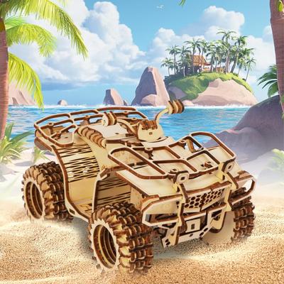 3D Wooden Puzzles for Adults DIY Puzzle Model Kits Wooden Models for Adults To Build Home Décor Birthday Gift Beach Car Toy
