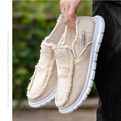 Homme, Chaussures en toile, Chaussures pour hommes, Chaussures lavées, Chaussures décontractées, Chaussures en tissu, Chaussures antidérapantes, Jour de repos