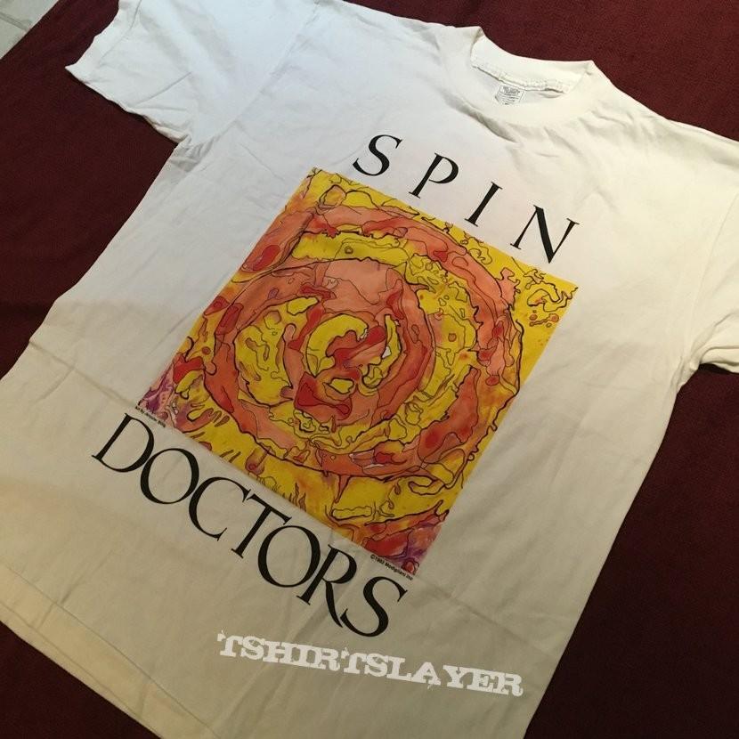 Spin Doctors tour shirt 93 White Cotton Shirt 1 sided L634 L