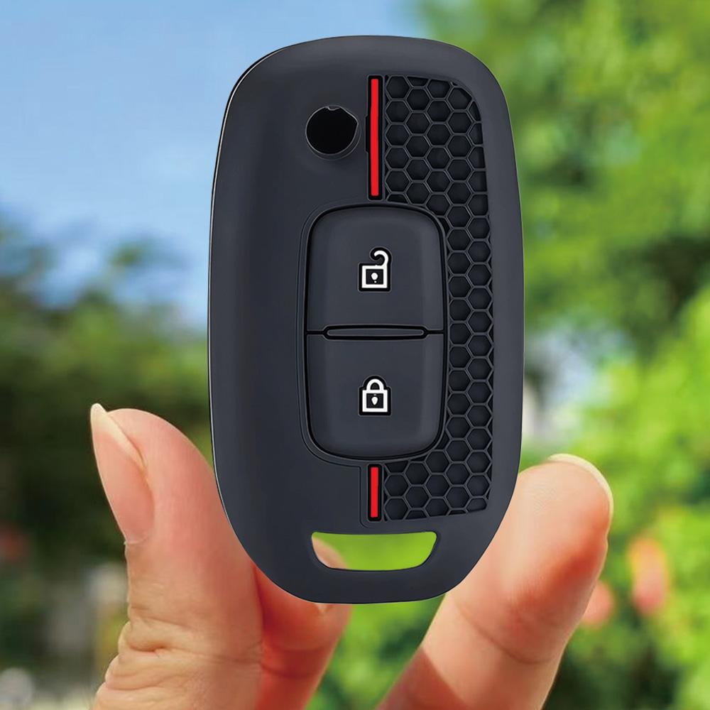 Silicone Key Case Car Key Cover For Renault Kwid  Trafic Clio Kadjar Clio 5 Captur Arkana Sandero Stepway Logan Twingo