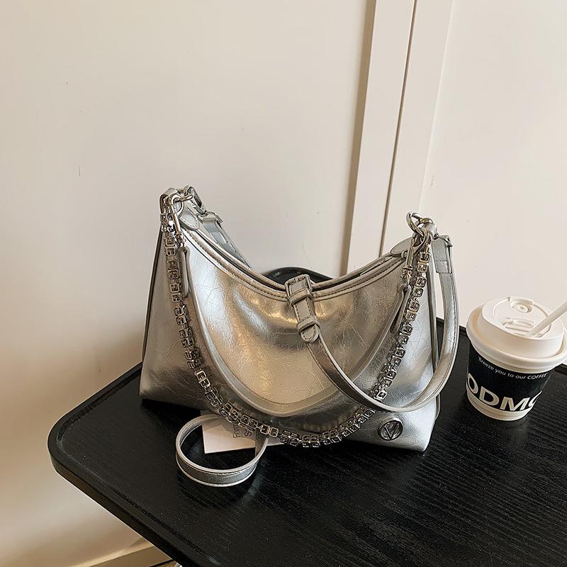 Premium Underarm Dumpling Bag Women's New Trendy Fashion Chain Shoulder Bag Casual Messenger Bag