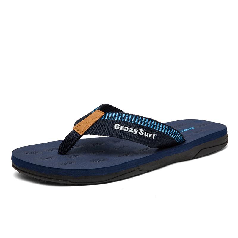 Summer flip-flops size 40-45 cool slippers men's feet beach soft bottom trend casual