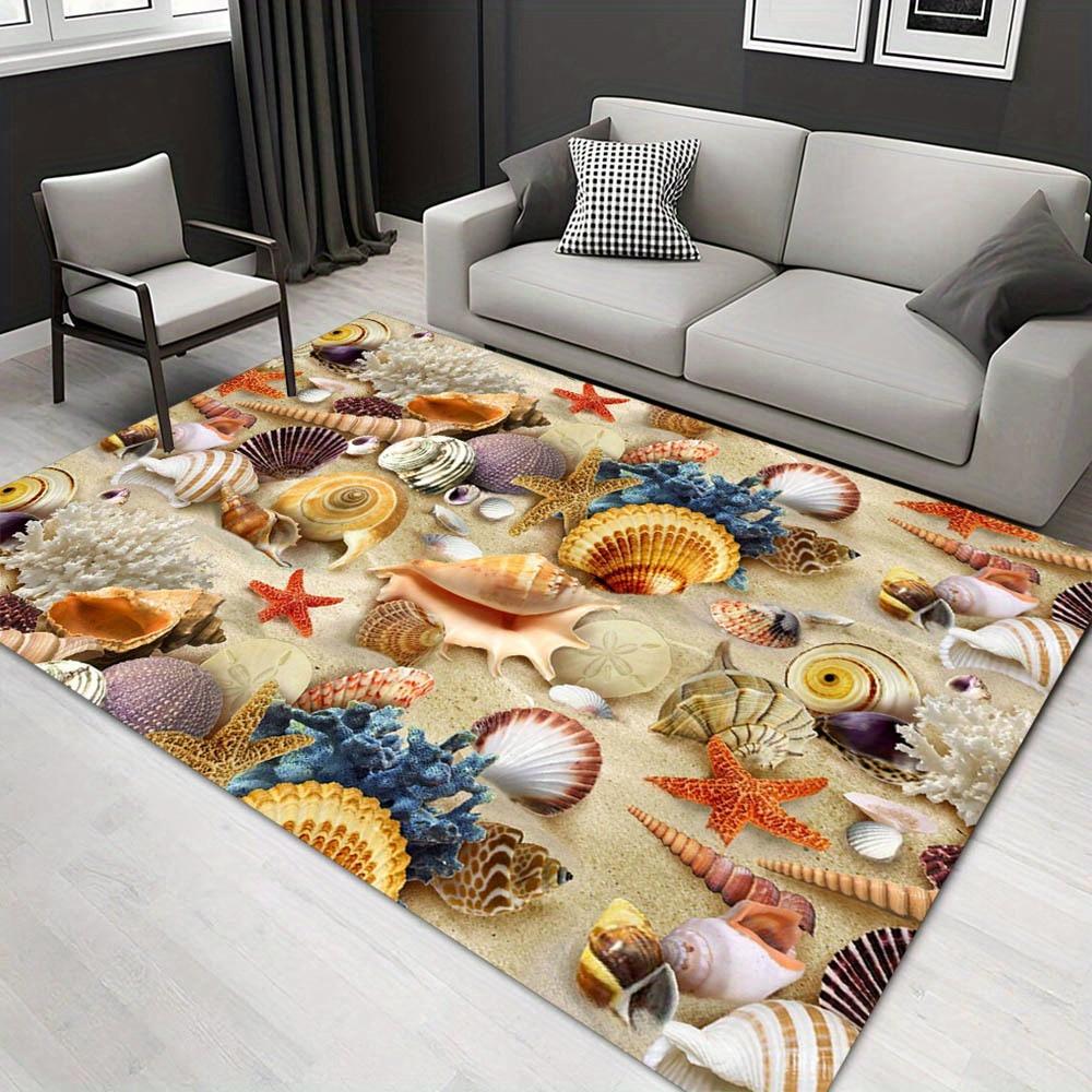 

1pc 1208523109Pattern Carpet, Area Rug For Living Room Bedroom Room Bed Chair Laundry Entryway Corridor Yard Non-slip Outdoor Camping Rug Fl 60cm by 90cm