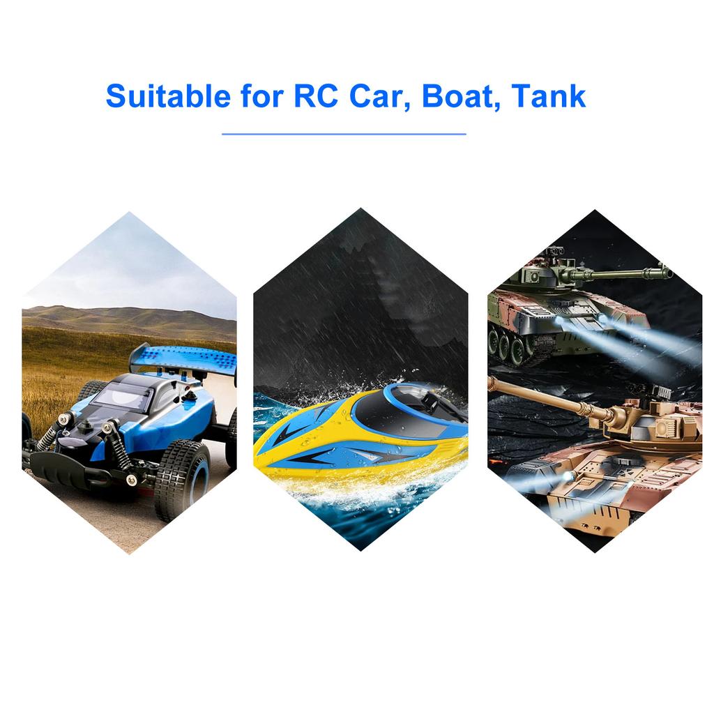 2.4G Remote Control Kit for RC Car Boat Tank 7 Channels Transmitter and Receiver Support High Pressure Servo