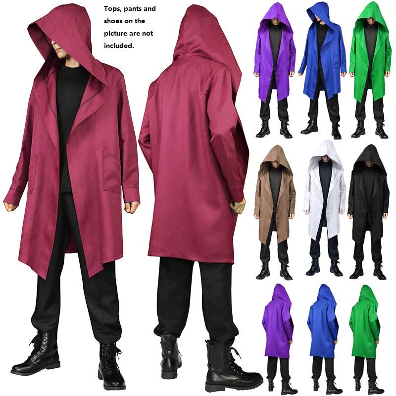 Versatile Death Hooded Capes Long Sleeve Wizard Cloak For Halloween Cosplay Fun