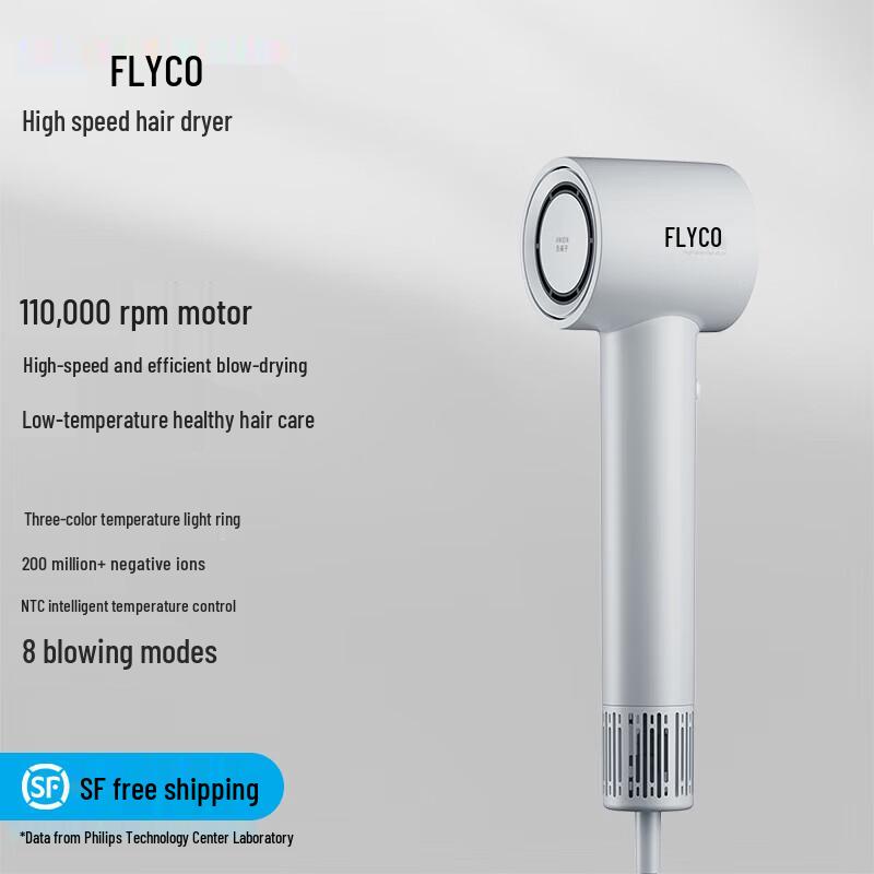 FLYCO High-Speed Negative Ion Hair Dryer FH6351