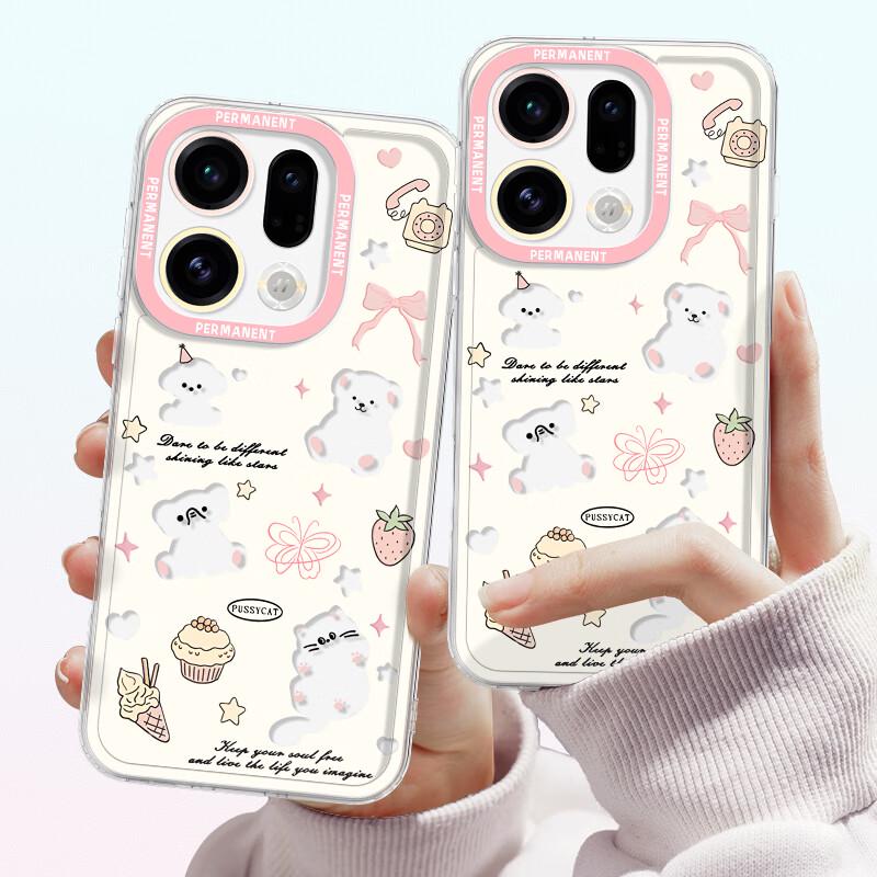 Cartoon Soft Silicone Phone Case for OPPO Find X9/X9 Pro