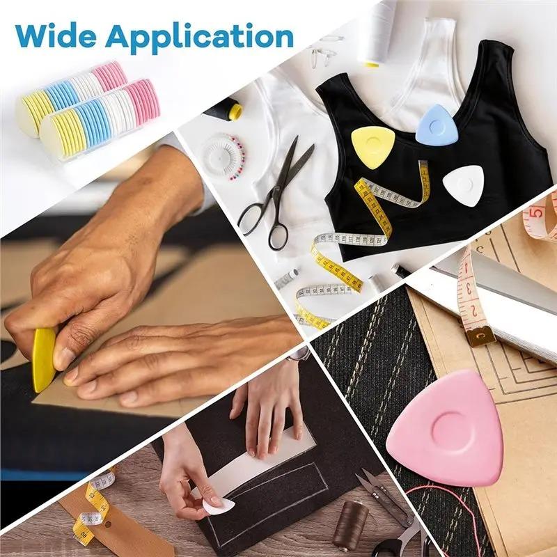 Auslöschbares Stoffschneiderkreide-Set | Mehrfarbiges Markierungswerkzeug für Schnittmuster, Bekleidungspatchwork DIY Nähzubehör in Box