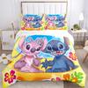 Lilo Stitch Adventure Print 3Pcs Bedding Setduvet Cover With 2 Bedropillowcase Home Birthday Gift