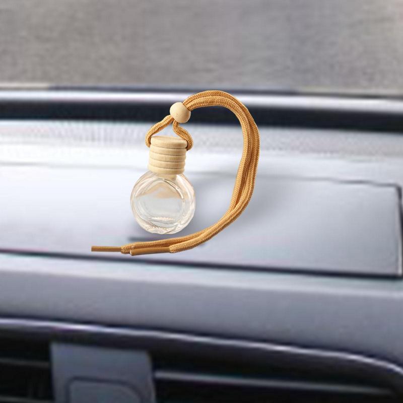 Car Essential Oil Diffuser Empty Glass Perfume Bottles Car Air Freshener Perfume Bottle Aromatherapy Fragrance Essential Oil