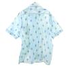 Golden Key 70s Vintage Floral Short Sleeve Shirt XL Light Blue Men's Used