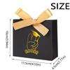 10Pcs Gilded Pattern Graduation Candy Box Black Graduation Gift Box  Party Supplies