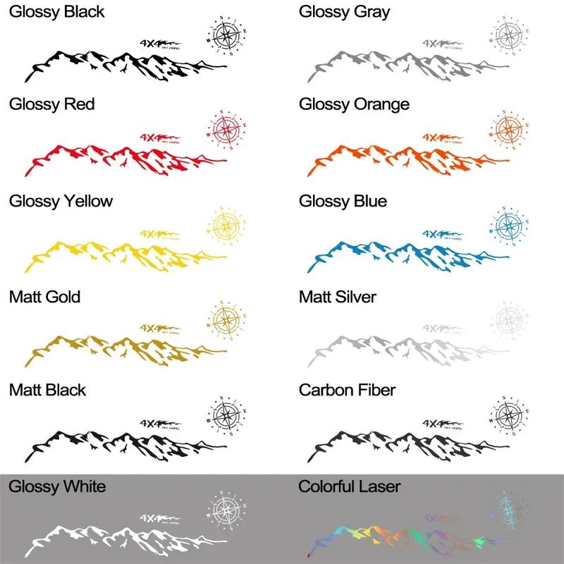 Pickup Side Stickers Graphics 4X4 Mountain Vinyl Decals For Ford F-150 Toyota Hilux Dodge RAM 1500 Isuzu Dmax GMC Sierra Canyon