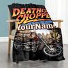 Harley-davidson Motorcycles Customize Your Name Blanket Lightweight Customizable Blanket Soft Warm Cozy Versatile for Nap Living Room Seaside Bedding
