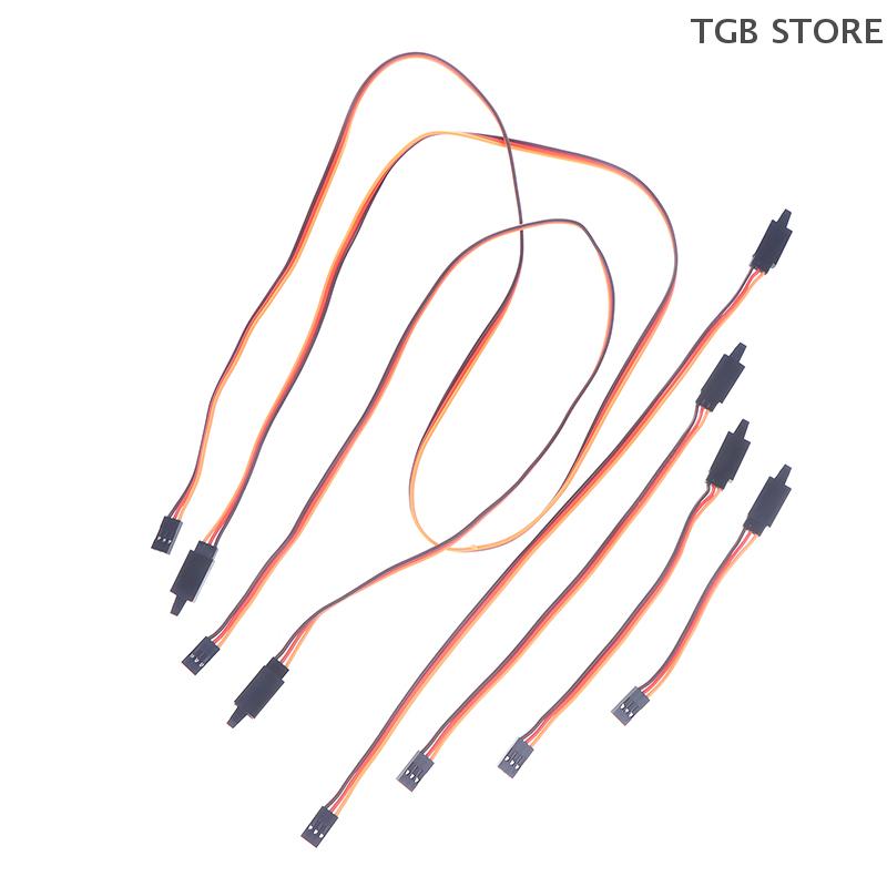 10Pcs Extension Lead Wire Cable 10-100CM Anti-Loose 60 Core Servo Male to Female Adapter For RC Model Aircraft