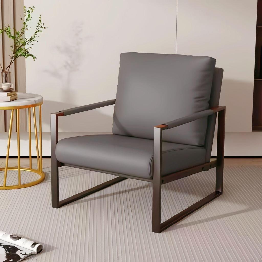 Modern Wrought Iron Sofa Chair - Light Luxury for Living Room or Bedroom