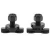 2PCS Stud Fitting Black L Track Stud Fitting Carbon Steel Galvanized Threaded Studs Tie Down Fittings Motorcycle