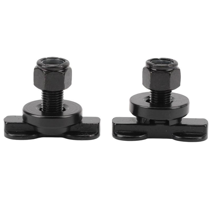 2PCS Stud Fitting Black L Track Stud Fitting Carbon Steel Galvanized Threaded Studs Tie Down Fittings Motorcycle