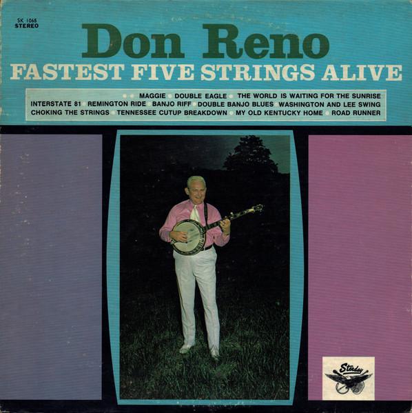 

LP Record DON RENO Fastest Five Strings Alive SK1065 STARDAY 1976 US Country Used