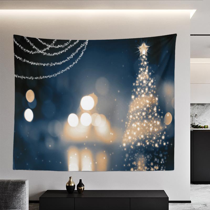 Weihnachtsteppich, europäische und amerikanische Weihnachts-Schlafzimmer-Raumaufteilung, Hintergrundtuch, Wandverkleidung