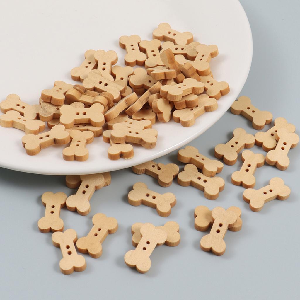 50 stk 2 hull Naturfarge Sommerfugl Dyr Blomst Treknapper For Håndarbeid Håndverk Scrapbooking DIY Sy Tilbehør