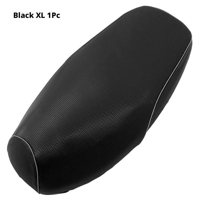 SEAMETAL Leather Motorcycle Seat Cushion Cover Universal Anti-slip Seat Protector Mat Rainproof Sun-proof Wear-resistant