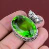 Faceted Peridot Pendant Real Gemstone Jewelry Vintage Handmade Pendant 925 Sterling Silver Pendant Very Pretty Peridot Jewelry Gifts For Mom
