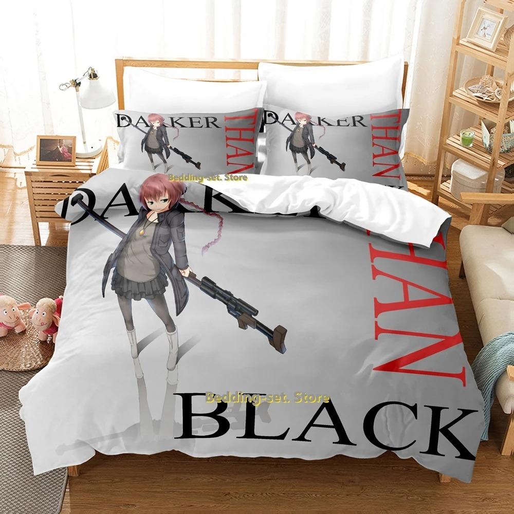 Comfortable Anime Print Bedding Set With Duvet Cover And Pillowcases Single Twin Full Queen King Sizes For Adults And Kids