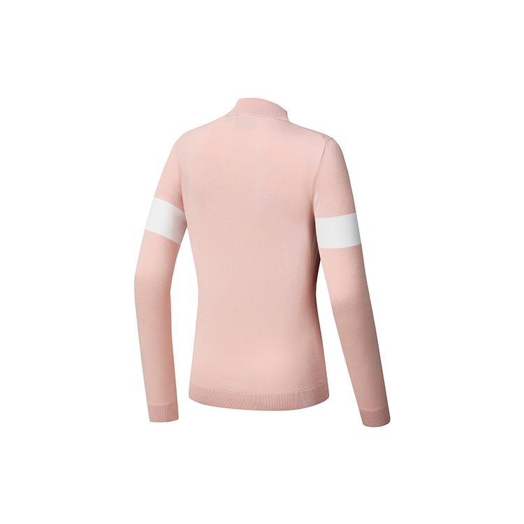 FILA Athletics Color Block Letter Golf Sweater Women sweater Butterfly-Pink A11W245408F-PK
