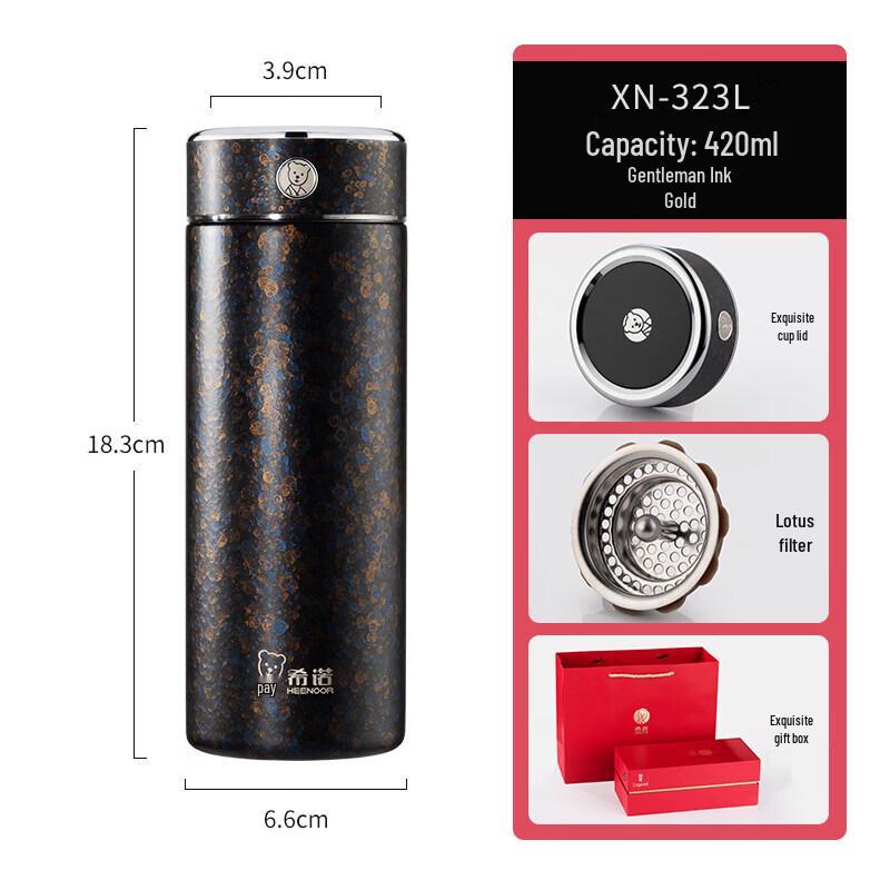 Heenoor Men s Business 316L Stainless Steel Thermos Cup