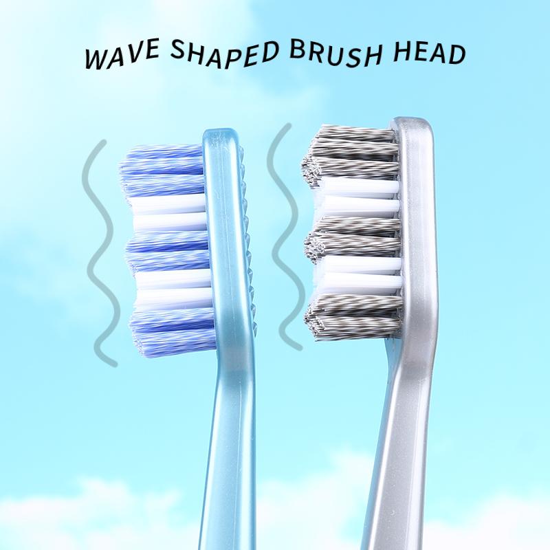 Medium Bristle Toothbrush 4 Independent Packages For Adult Men and Women Teeth Are Cleaner Better Cleaning Power