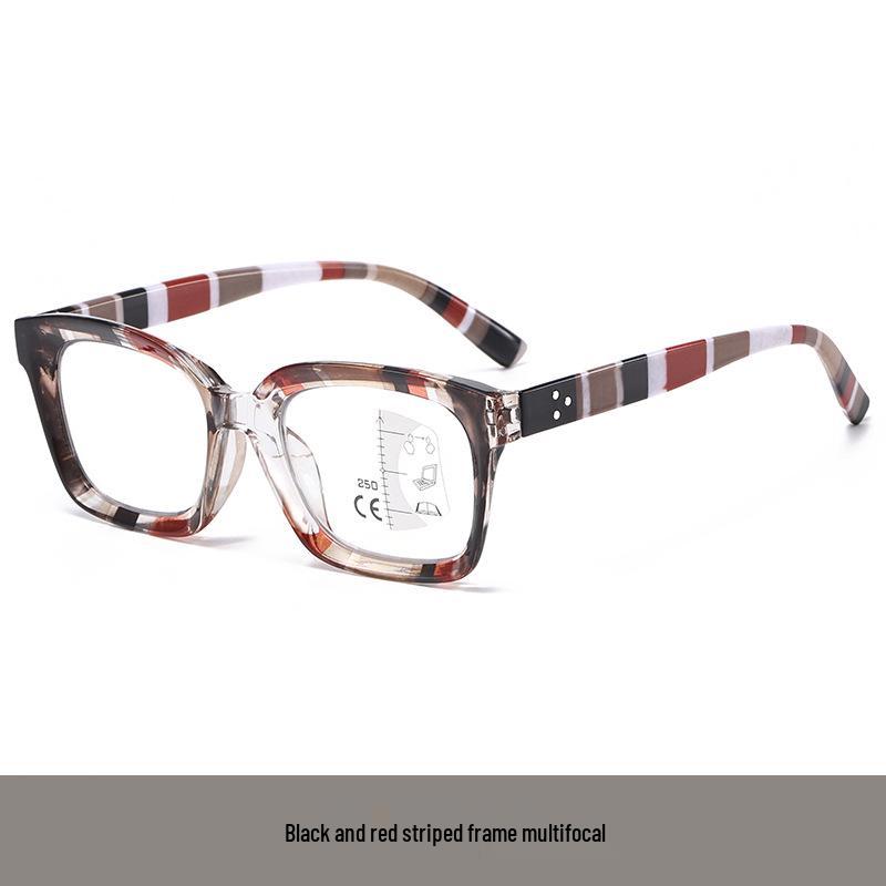 Unisex Multifocal Photochromic Blue Light Blocking Reading Glasses with Dual-Use for Distance and Reading, Ideal for Seniors