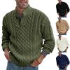 Men's Solid Color Half Turtleneck Slim Fit Long Sleeve Knit Sweater.