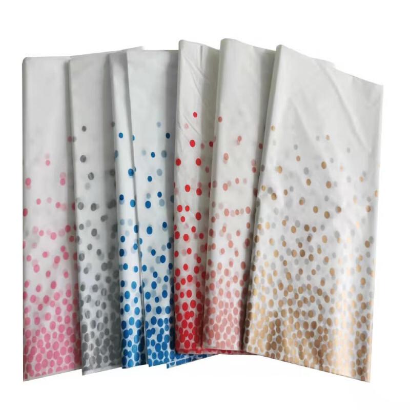 Disposable Silver Dot Party Tablecloth