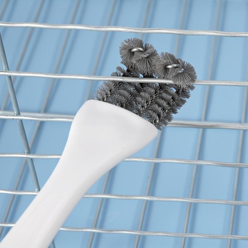 3pcs Bird Cage Cleaning Brush with Long Handle Gap Shovel Brush Hamster Rabbit Cage Gap Cleaning Brush Parrot Supplies