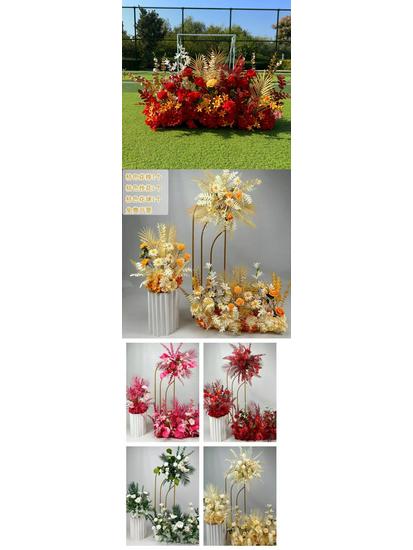 Dekorationsständer für Hochzeitsbühne und Gang mit künstlichen Blumen