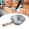 Stainless Steel Mud Pans With Wood Handle Heavy Duty Drywall Plaster Mud Pans Scraping Bar Scoops for Plastering Tools