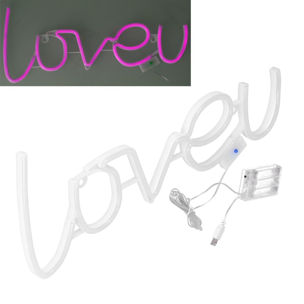 LOVEU Neon Light LED Colorful Neon Signs for Home Decoration Proposing Holiday Decoration