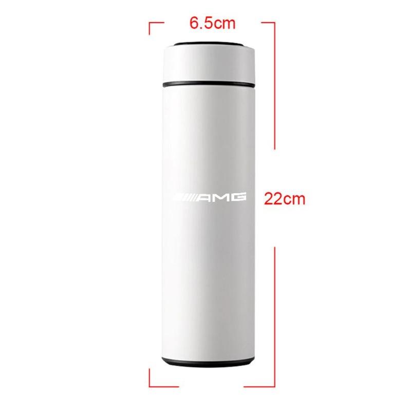 500ML Stainless Steel Intelligent Temperature Display LED Thermos Cup For Mercedes Benz W176 W177 W204 W205 W212 W213 W206 X156