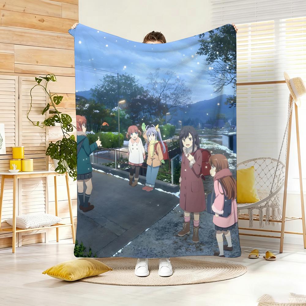 Anime N-NonS NonS BiyoriS Throw Soft Warm Throw Blanket for Bedroom Living Room Bed Travel Camping Picnic Gift