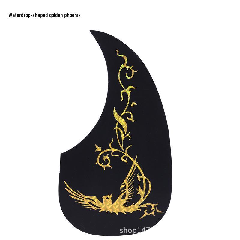 Folk Acoustic Guitar Pickguard Sticker for 40-41 Inch Guitars