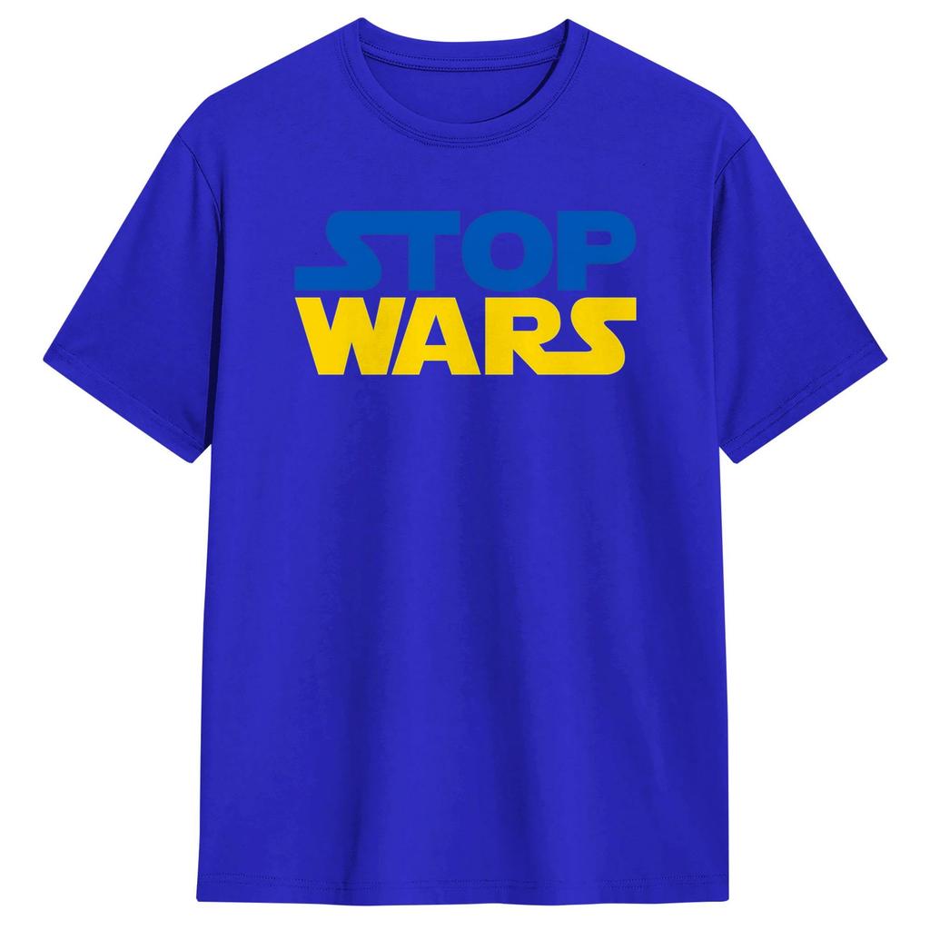 Ukraine Stop Wars T Shirt Summer 100 Cotton T Shirts For Unisexs Design Tshirt ShortSleeve Y2K Casual Top Tees