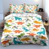 Colorful Cartoon Dinosaur Bedding Bedding Duvet Cover Set Duvet Cover Pillowcases (1 * Duvet Cover 2 * Pillowcases, without duvet insert)