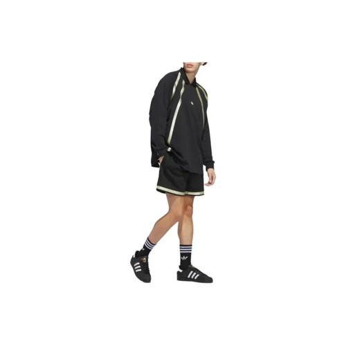 adidas Originals Rugby Long Sleeve Polo Shirt Unisex Black