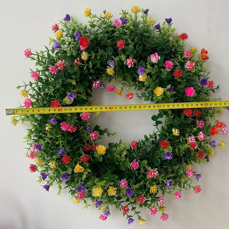 Spring Wreaths for Porch Yard Wedding Decoration Farmhouse Home Hanging Decor Spring Decorations Seasonal Decor
