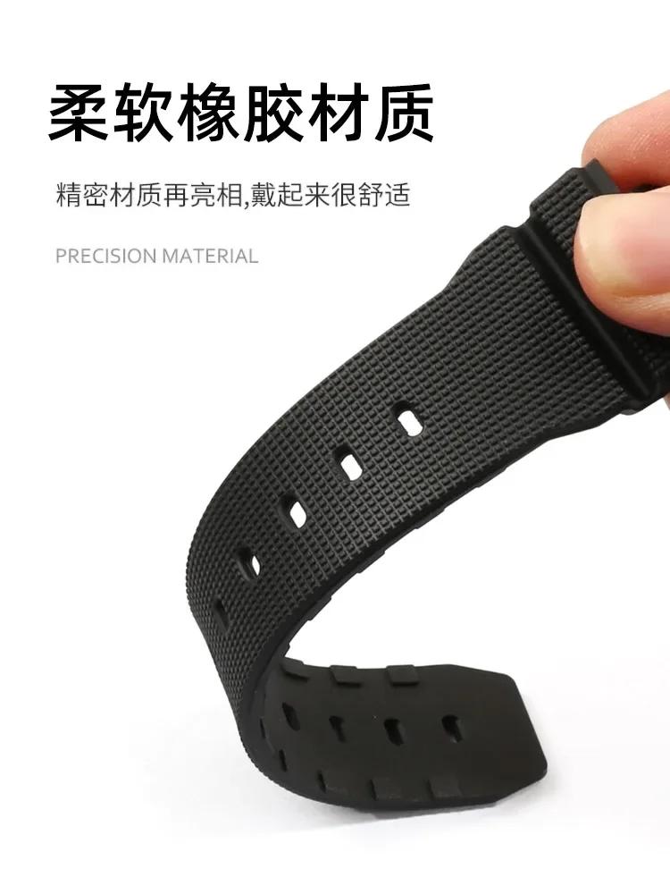 Armband für Casio G-SHOCK GM-2100 GA-2100 GWM-5610 DW-5600 6900 Serie Herren Modifiziertes Silikonkautschuk Harz Uhrenarmband Armband 16mm
