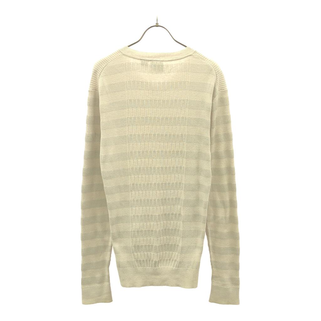 Armani Exchange Border Pattern Long Sleeve V Neck Sweater M Knit Women Used